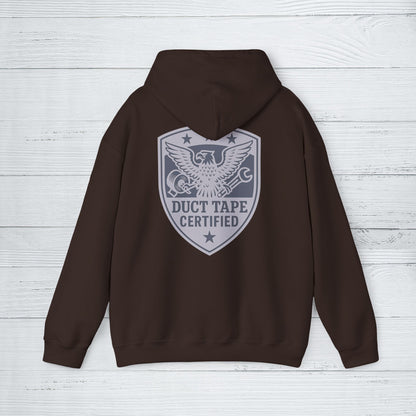 'Duct Tape Certified' Hoodie, Motivational Sweater