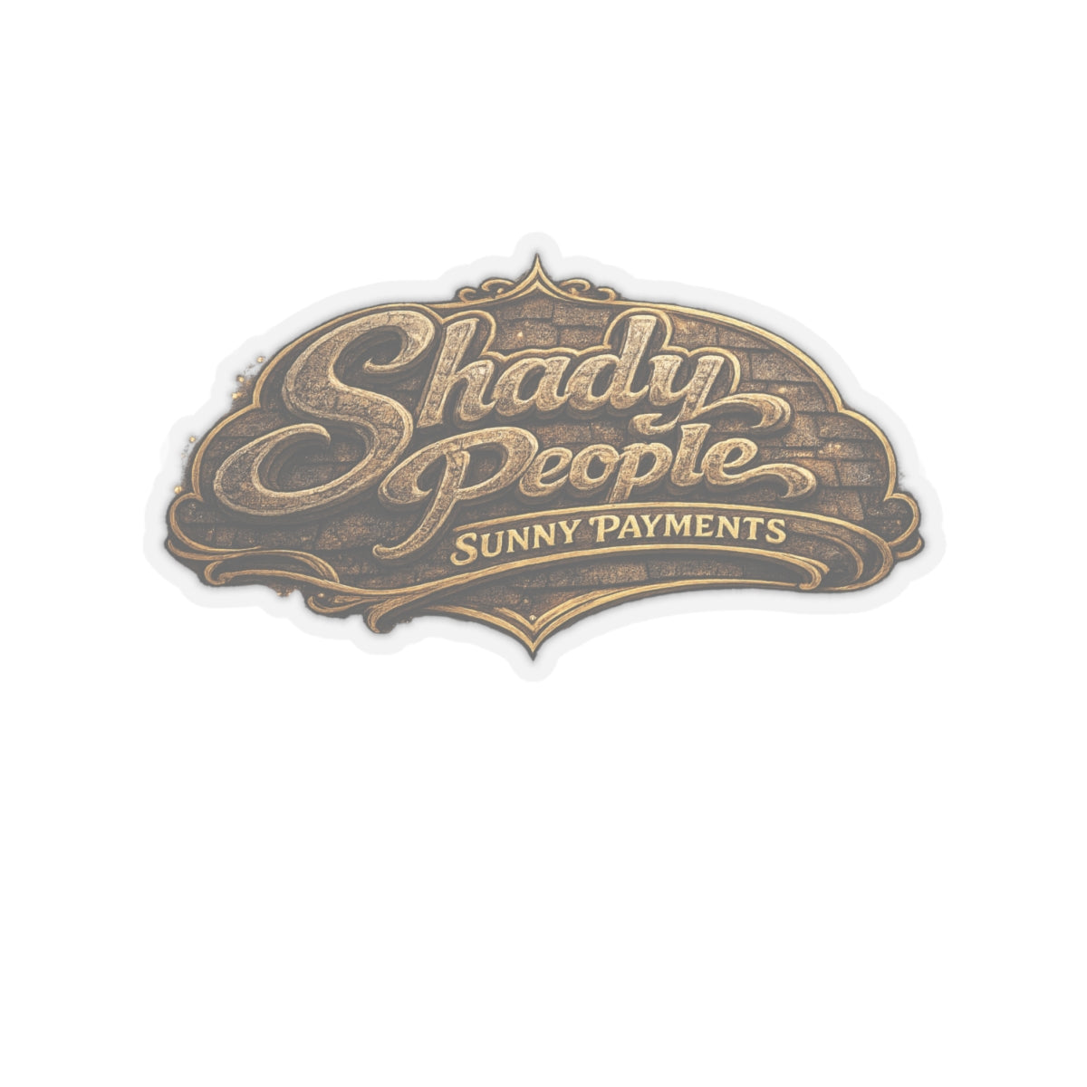 Shady People Sunny Payments Sticker, Roofer Hardhat Stickers