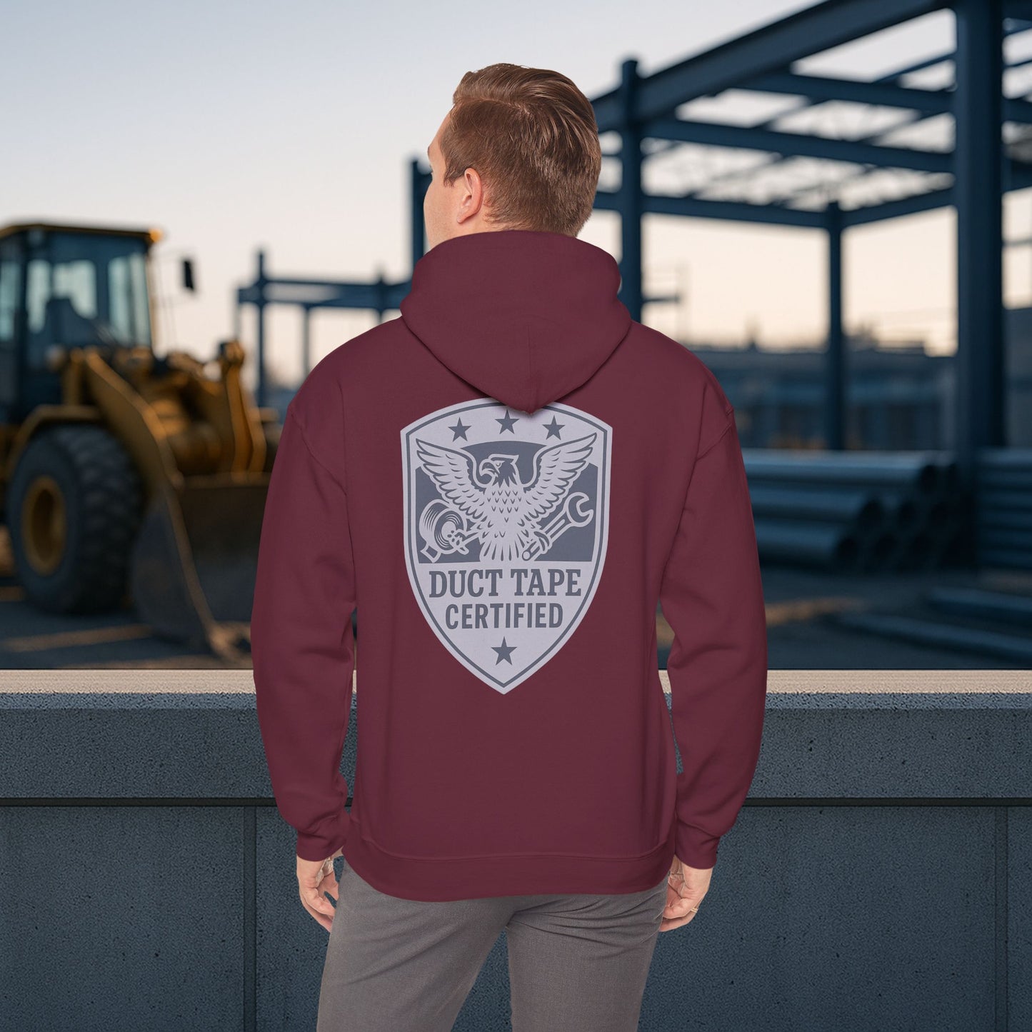 'Duct Tape Certified' Hoodie, Motivational Sweater