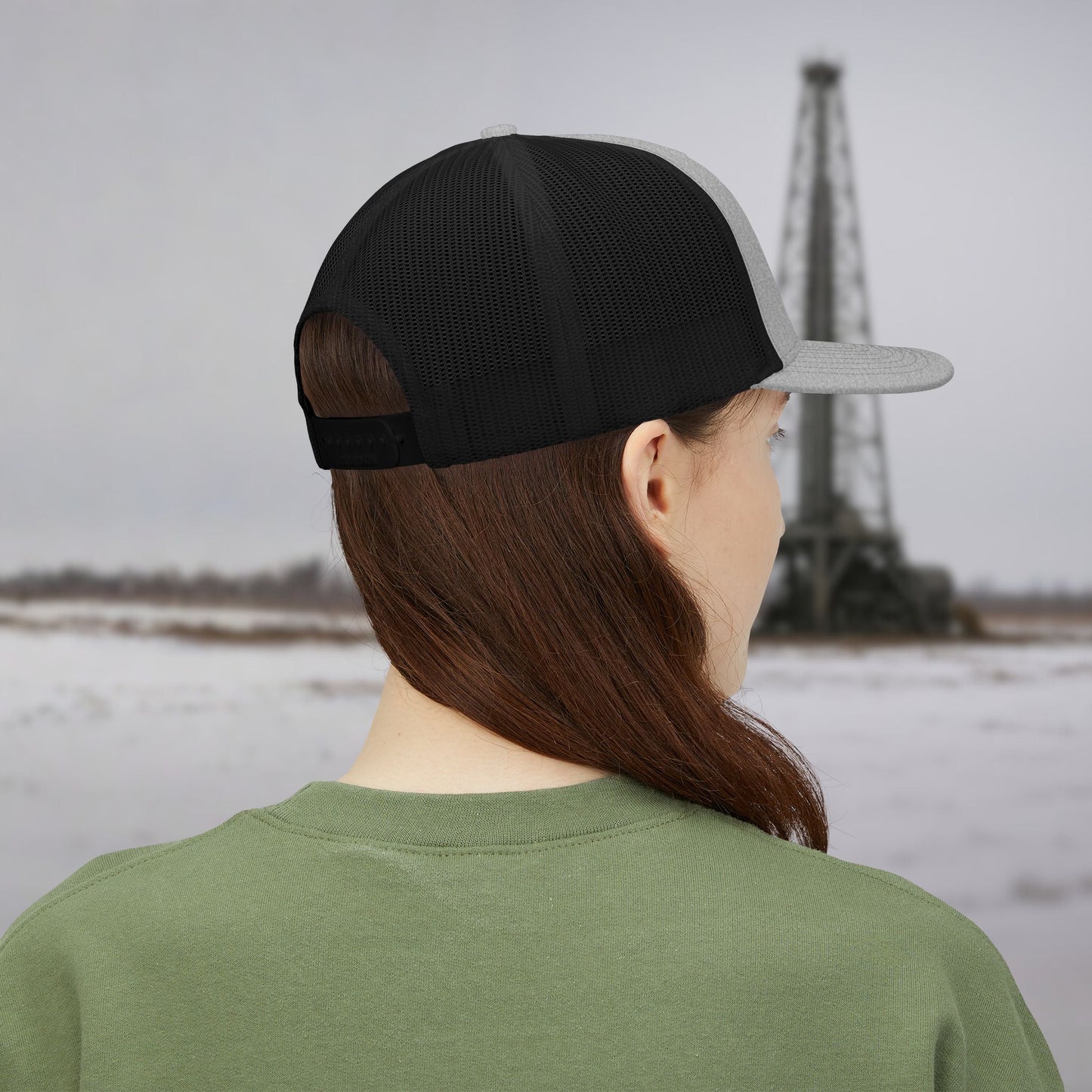 Oilfield Skeleton Workwear hat, Oilfield cap