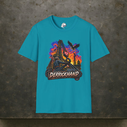 Derrickhand Oilfield T-Shirt, Derrick Hand Drilling Rig Work Shirt