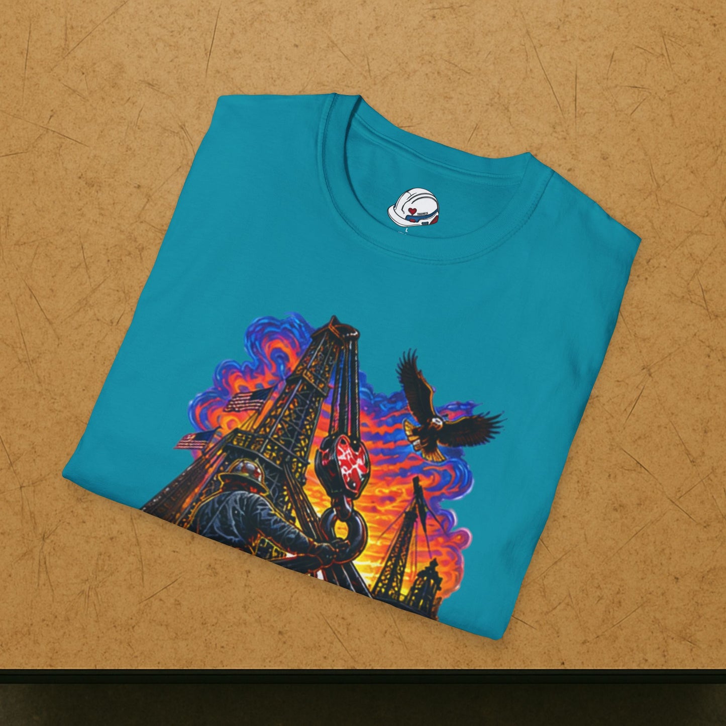 Derrickhand Oilfield T-Shirt, Derrick Hand Drilling Rig Work Shirt