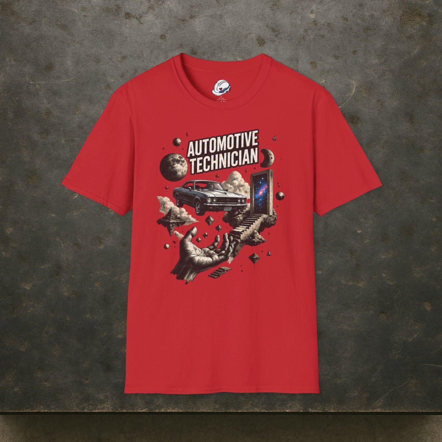 Cosmos Garage Automotive Technician T-Shirt, Space Mechanic T-Shirt