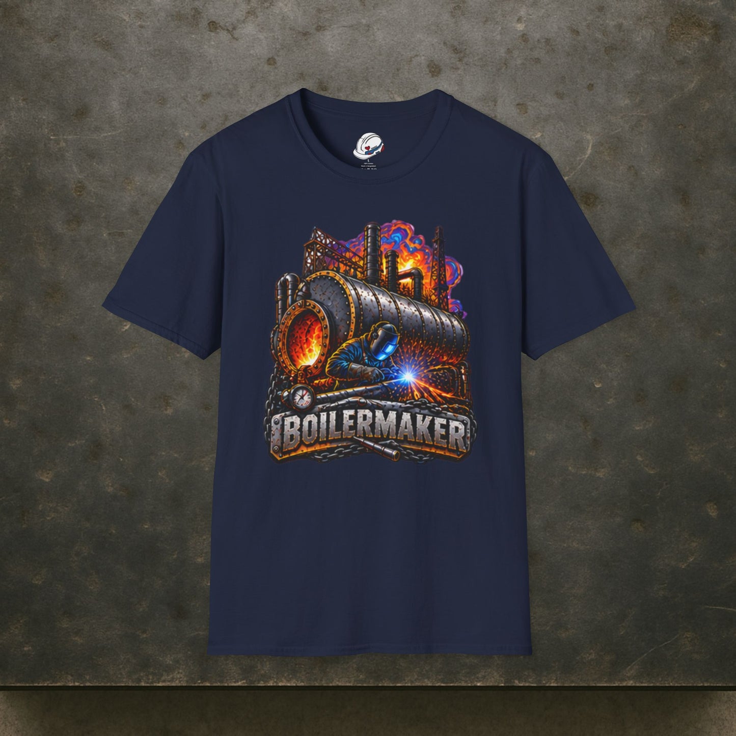 Boilermaker Fire & Steel T-Shirt, Pressure Vessel Welding Shirt