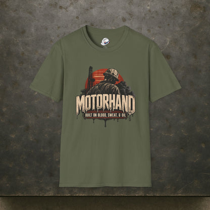 Motorhand Built on Blood, Sweat, & Oil Rig Worker Men's T-Shirt