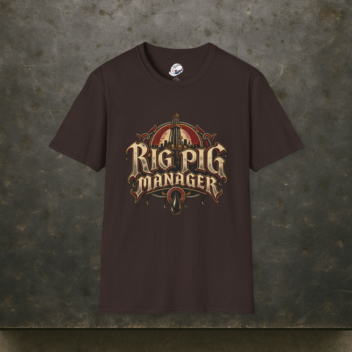 Rig Pig Manager  Derrick Men's T-Shirt