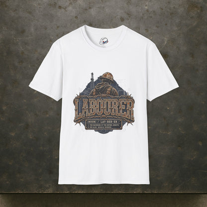 Labourer The Backbone of the Entire Jobsite Blueprint Worker T-Shirt