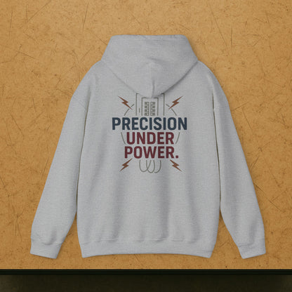 “Precision Under Power” Hoodie, Electrician Sweater
