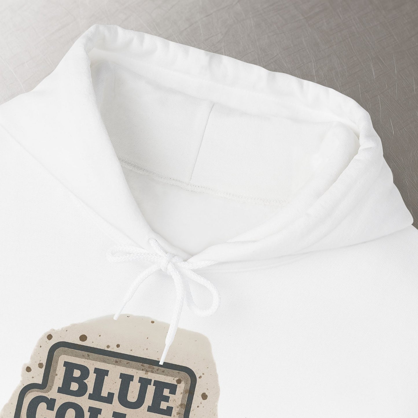 'Blue Collar As Fuck' Hoodie, Motivational Sweater