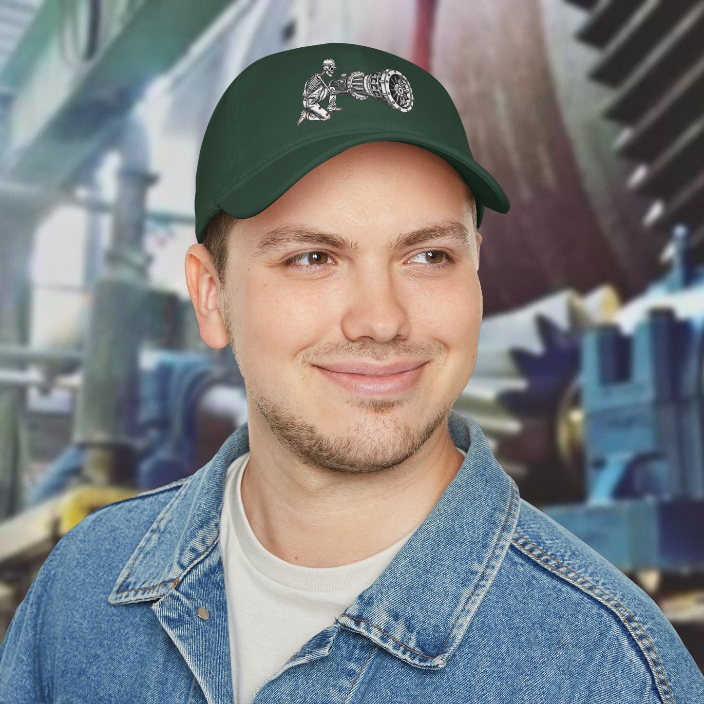 Machinery Install hat, Skeleton Millwright cap