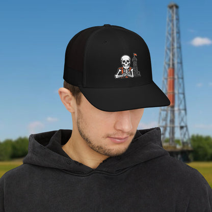 Oil Skeleton Work Hat, Oilfield All-Roles Cap