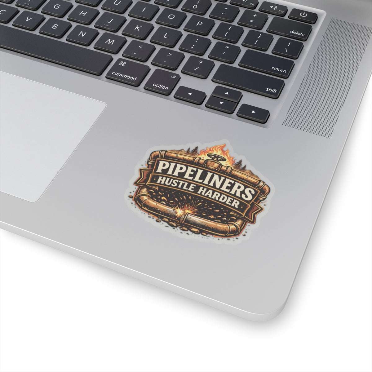 Pipeliner hustle harder sticker, Pipeliner hardhat stickers
