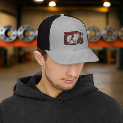 Visual Skeleton Embroidered Pipefitter hat, Pipe fitter cap