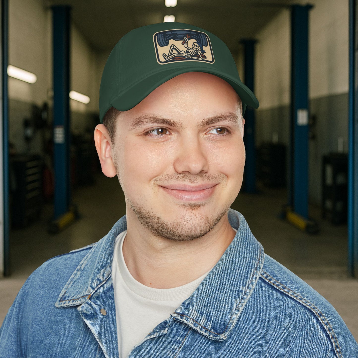 Auto Technician Under the Lift hat, Automotive Tech cap
