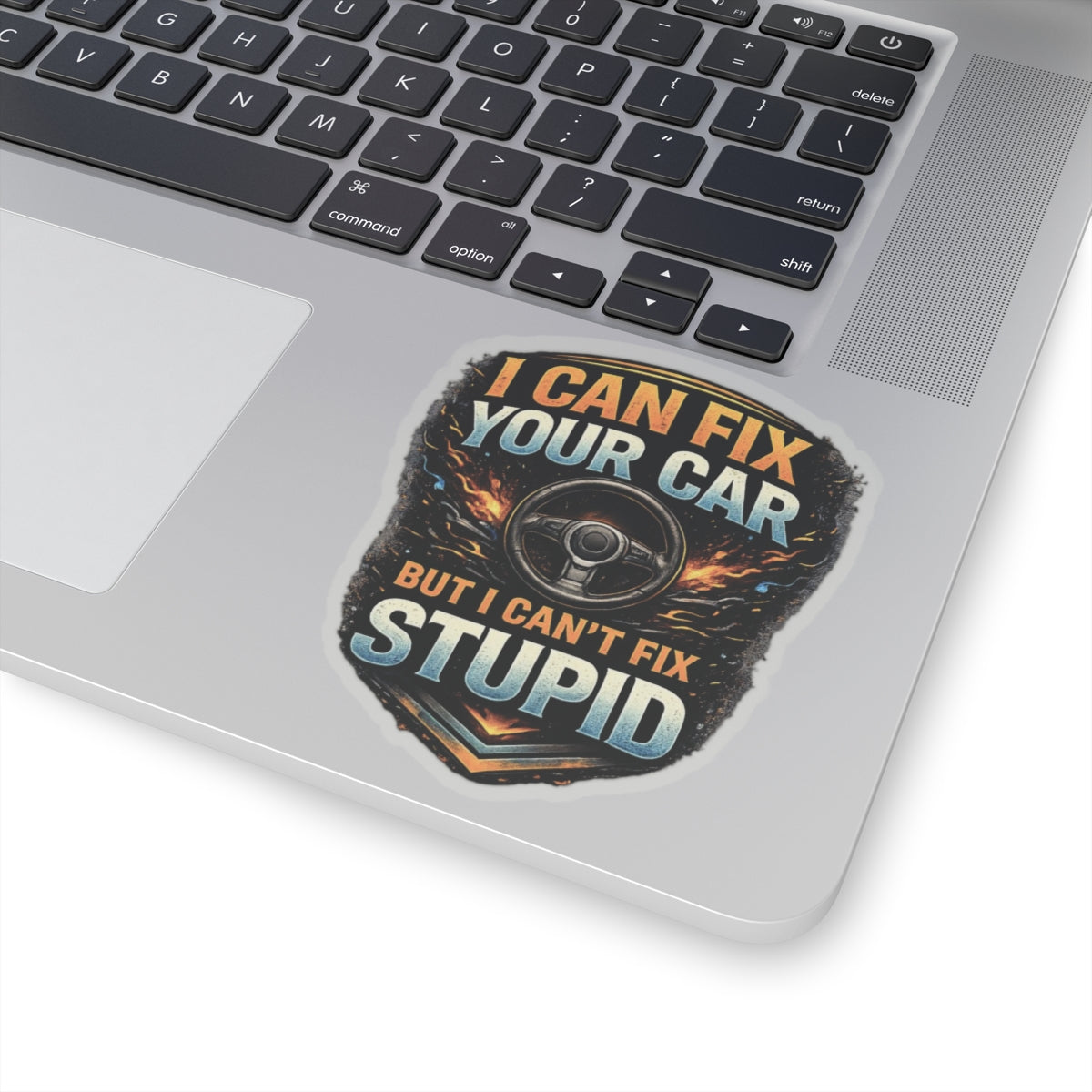 I Can Fix Your Car But I Can’t Fix Stupid Mechanic Sticker, Automotive Technician Hardhat Stickers