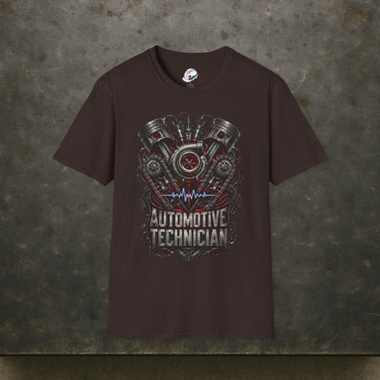 Turbocharged Engine Heart T-Shirt, Automotive Technician T-Shirt