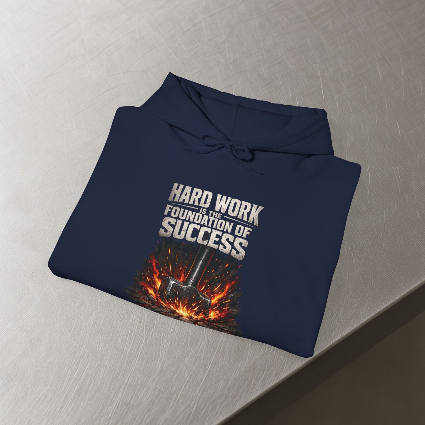 'Hard work is the Foundation of Success' Men's Hoodie, Motivational Sweater