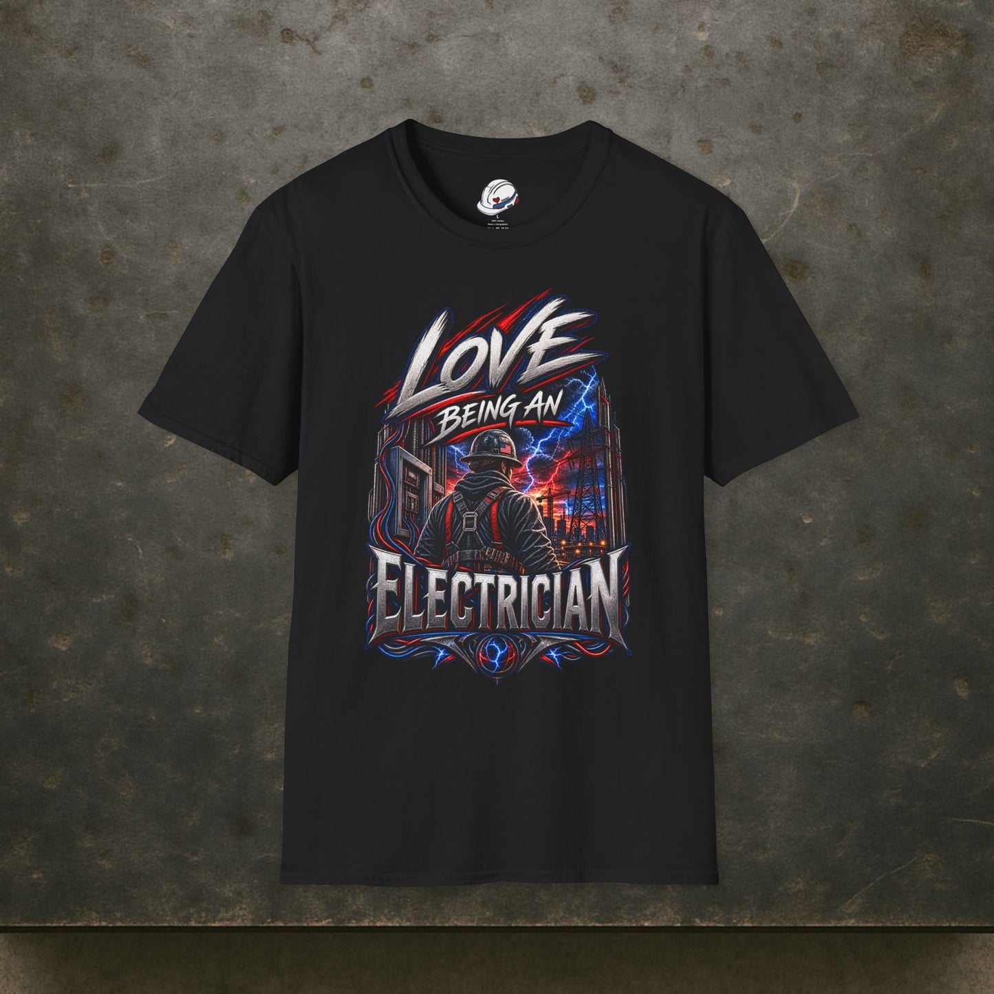 Love Being An Electrician T-Shirt, Electrical Trades Work Shirt