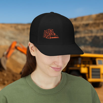 Equipment Operator Skeleton hat, Skid-Steer Driver embroidered cap