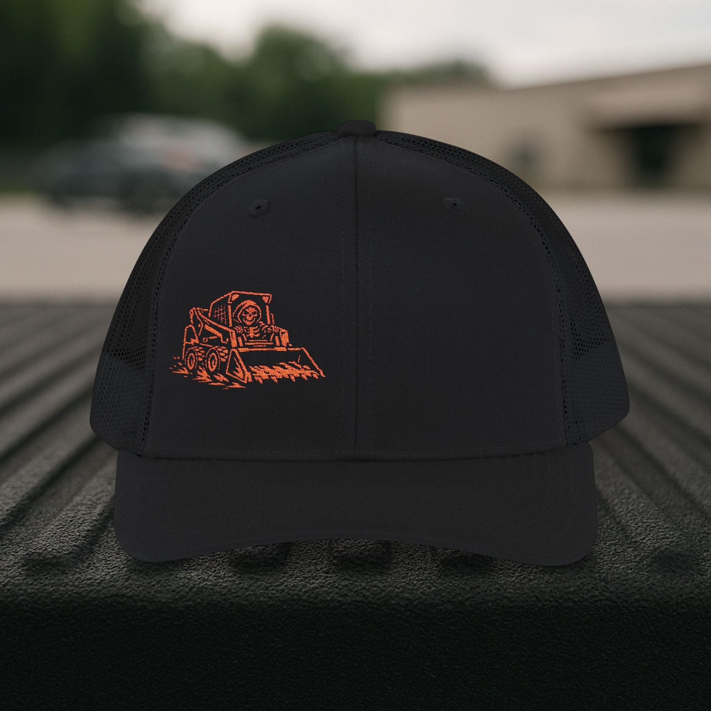 Equipment Operator Skeleton hat, Skid-Steer Driver embroidered cap