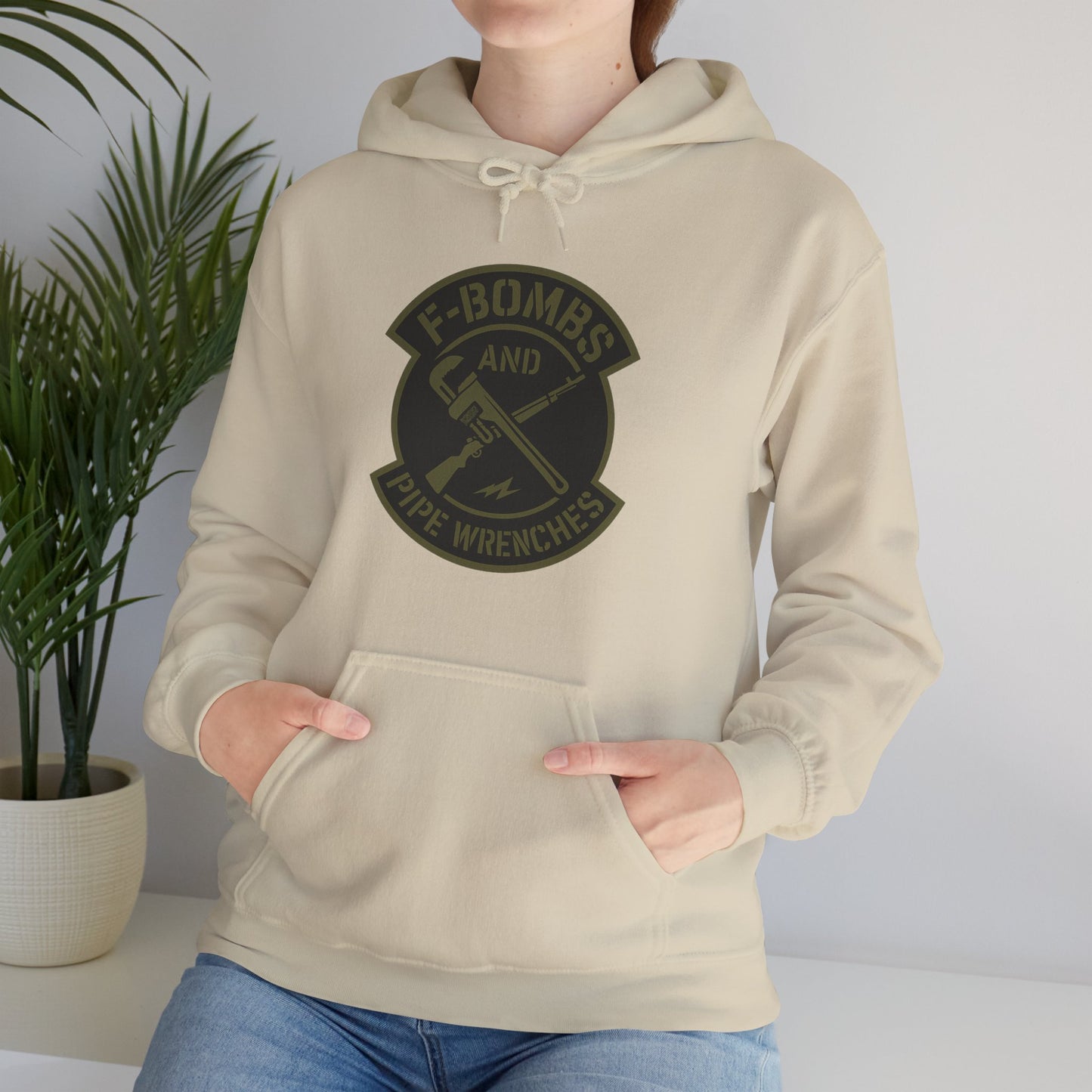 'F-Bombs and Pipe Wrenches' Hoodie, Motivational Sweater