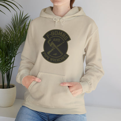 'F-Bombs and Pipe Wrenches' Hoodie, Motivational Sweater