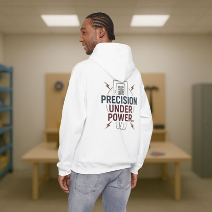 “Precision Under Power” Hoodie, Electrician Sweater