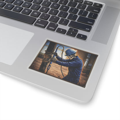 Swamper Action Sticker, Swamping Pride Hardhat Stickers