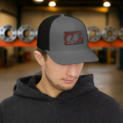 Visual Skeleton Embroidered Pipefitter hat, Pipe fitter cap