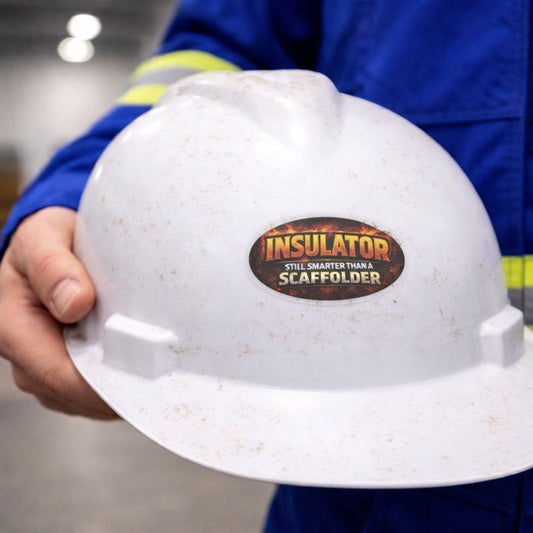 Insulator Still Smarter Than a Scaffolder Sticker, Insulator Hardhat Stickers