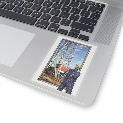 Rig Manager Oilfield Skeleton Sticker, Toolpush Pride Hardhat Stickers