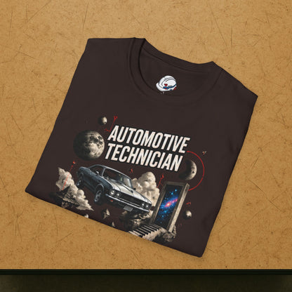 Cosmos Garage Automotive Technician T-Shirt, Space Mechanic T-Shirt