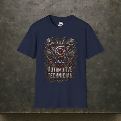 Turbocharged Engine Heart T-Shirt, Automotive Technician T-Shirt