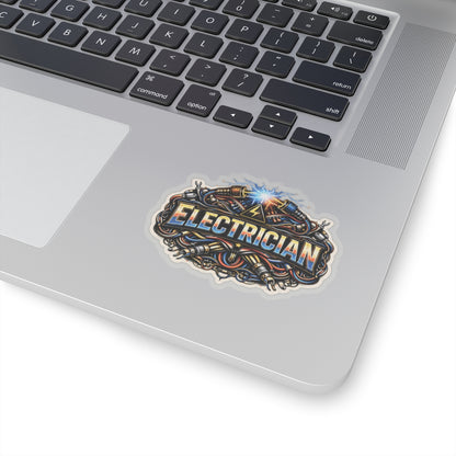 Electrician Wires Sticker, Sparky Hardhat Stickers