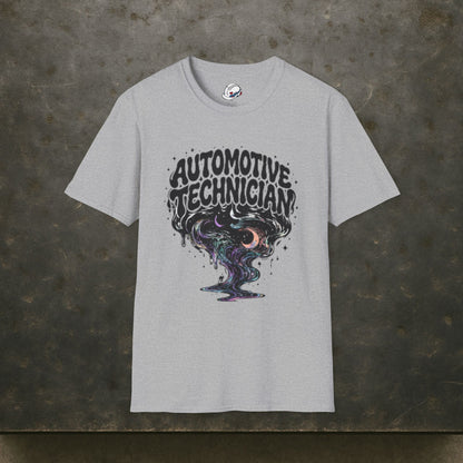 Automotive Technician T-Shirt, Mechanic Cosmic T-Shirt