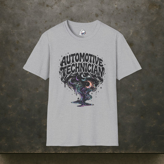 Automotive Technician T-Shirt, Mechanic Cosmic T-Shirt