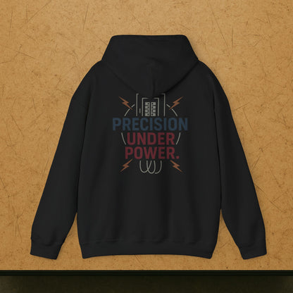“Precision Under Power” Hoodie, Electrician Sweater