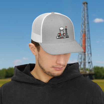Oil Skeleton Work Hat, Oilfield All-Roles Cap