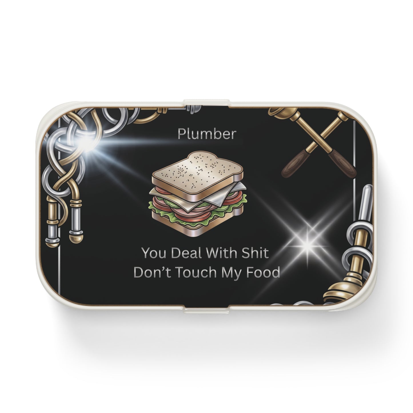 Don't Touch My Food' Lunch Box, Plumber Funny Food Storage
