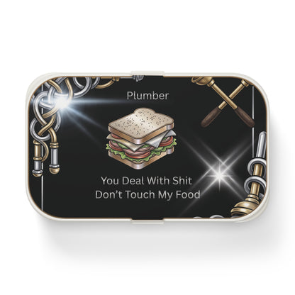 Don't Touch My Food' Lunch Box, Plumber Funny Food Storage