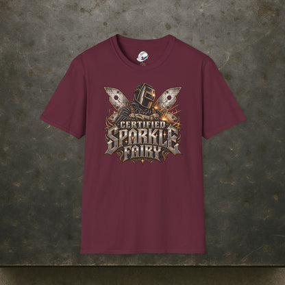 Certified Sparkle Fairy, Welder Men’s T-Shirt