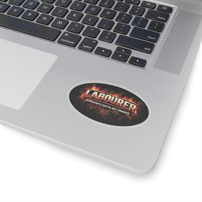 Labourer Someone’s Gotta Get Timmies Sticker, Laborer Hardhat Stickers