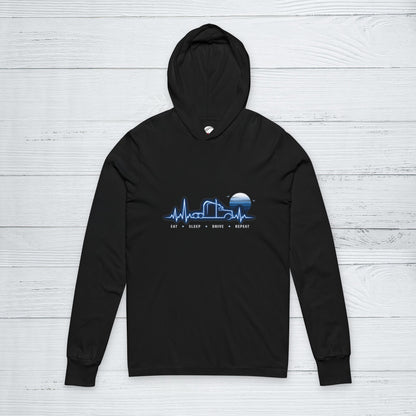 Eat Sleep Drive Repeat Sweater, Trucker Pullover
