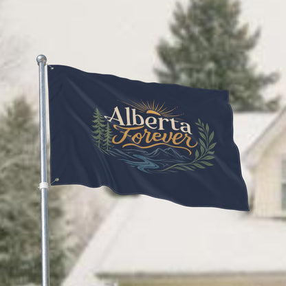 "Alberta Forever" Double-Sided Flag, Toughneck Outdoor Decorative Banner