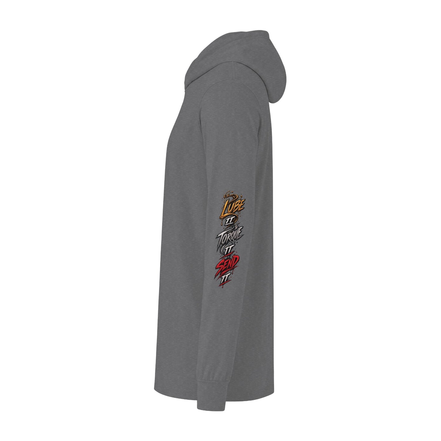 Lube It Torque It Send It Sweater, Automotive Shop Motivational Hoodie
