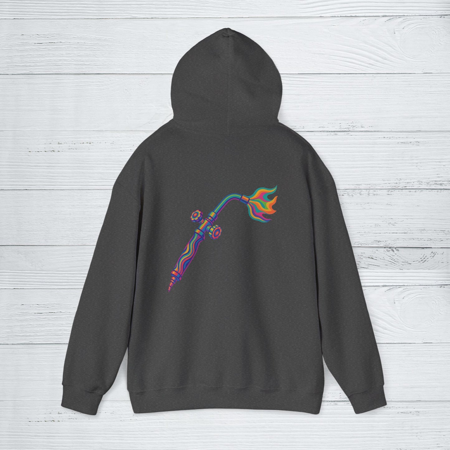 Psychedelic Torch Hoodie, Welder Sweater