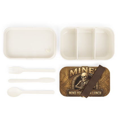 'Mind Your Own Lunch' Lunch Box, Miner Funny Food Storage