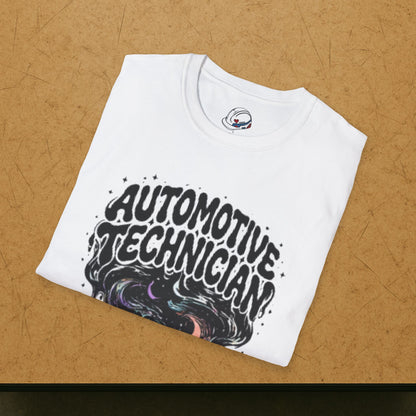 Automotive Technician T-Shirt, Mechanic Cosmic T-Shirt