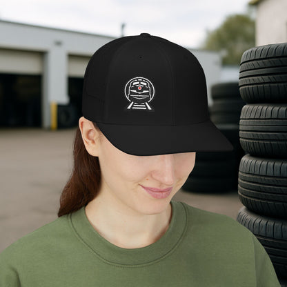Embroidered Railroad Engine Hat, Railroader Cap