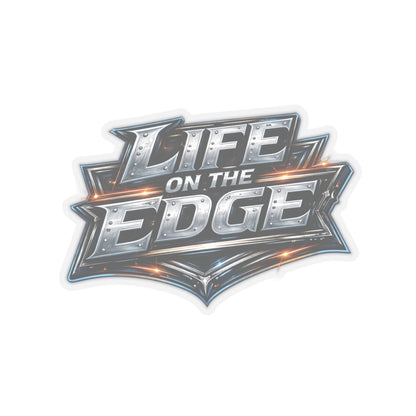 Life on the Edge Sticker, Scaffolder Hardhat Stickers